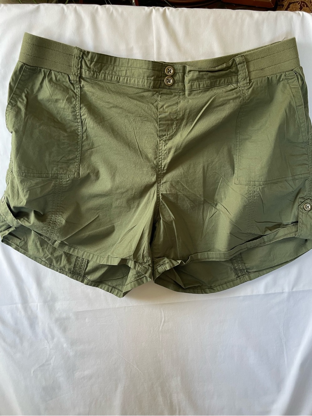 torrid Olive Utility Cargo Shorts